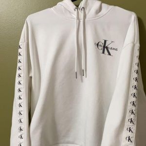 White Calvin Klein Hoodie